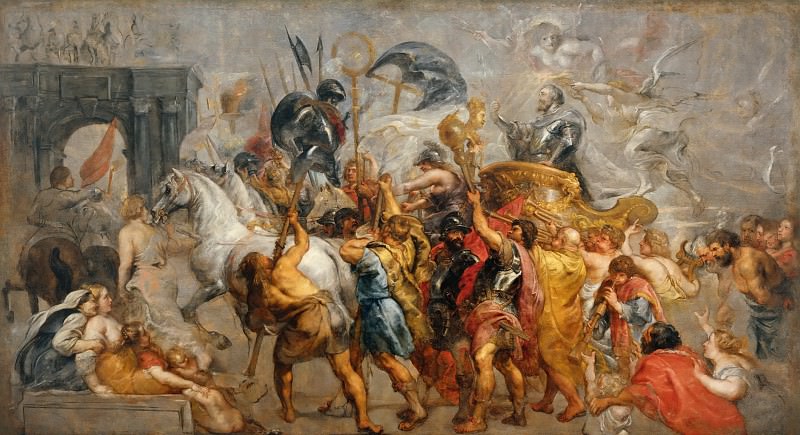 Peter Paul Rubens -- Triumph of Henry IV (Triumphal Entry of Henry IV into Paris). Peter Paul Rubens