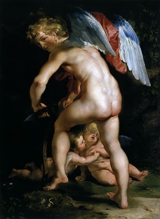Cupid, the bow. Peter Paul Rubens