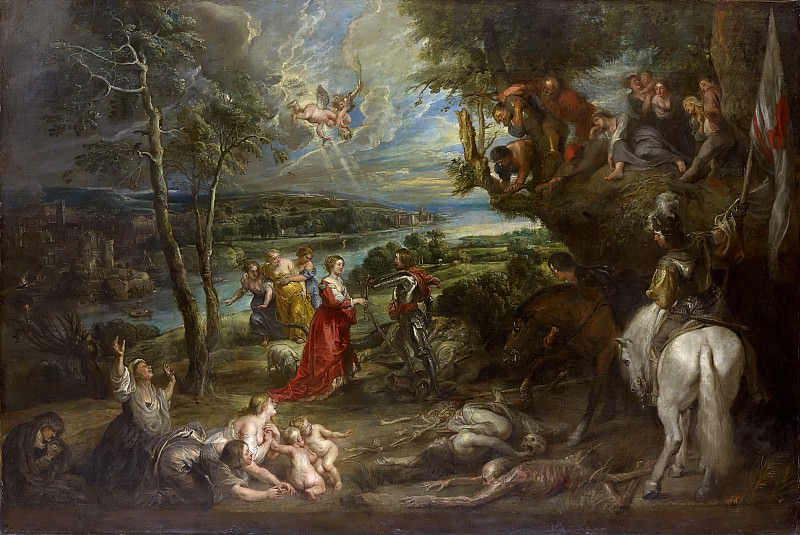 Пейзаж со святым Георгием и драконом, Питер Пауль Рубенс