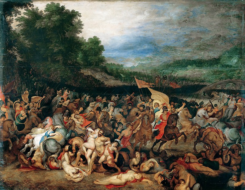 The Battle of the Amazons. Peter Paul Rubens