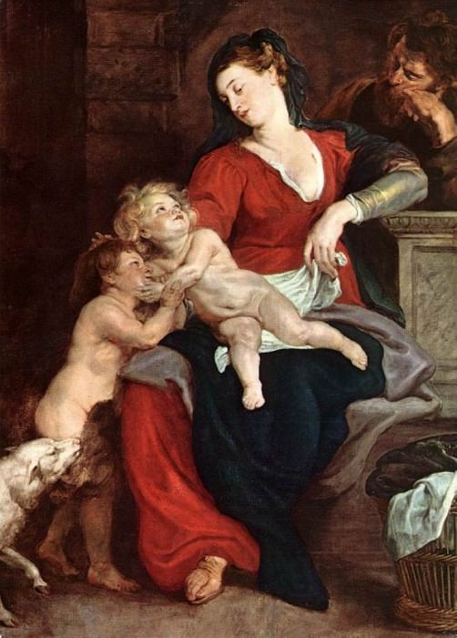 Святое Семейство с корзиной – 1616, Питер Пауль Рубенс