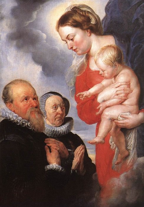 Мадонна с младенцем и донаторами - 1604. Питер Пауль Рубенс