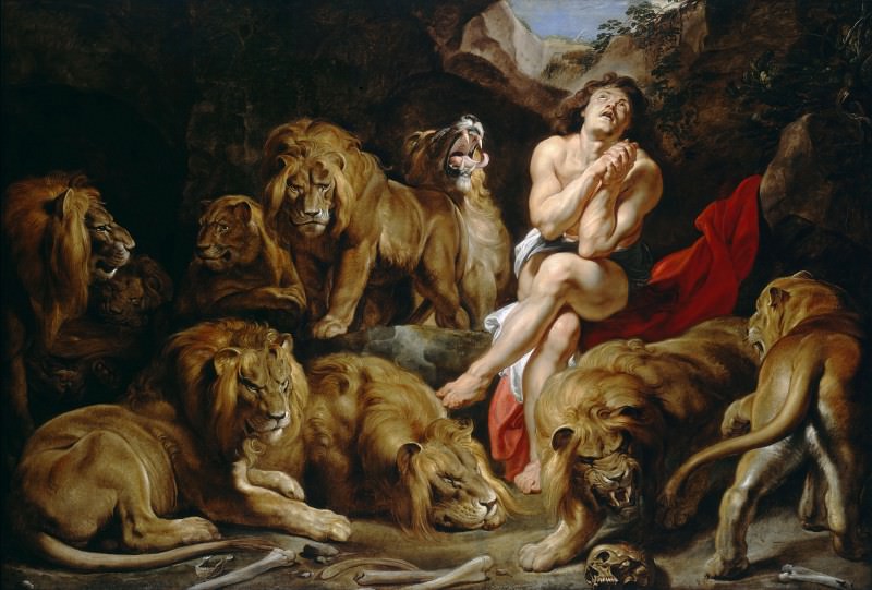 Daniel in the Lions Den - 1615. Peter Paul Rubens