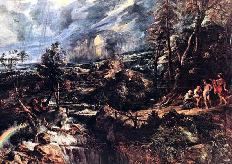 Пейзаж в штормовую погоду – ок 1625, Питер Пауль Рубенс