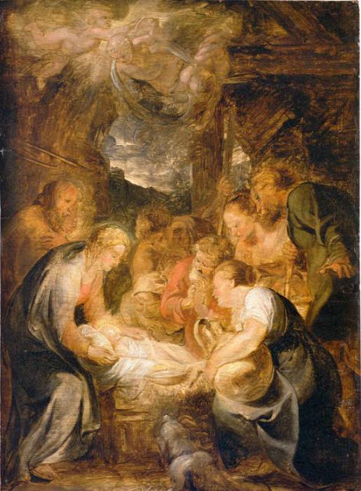 Adoration of the Shepherds. Peter Paul Rubens