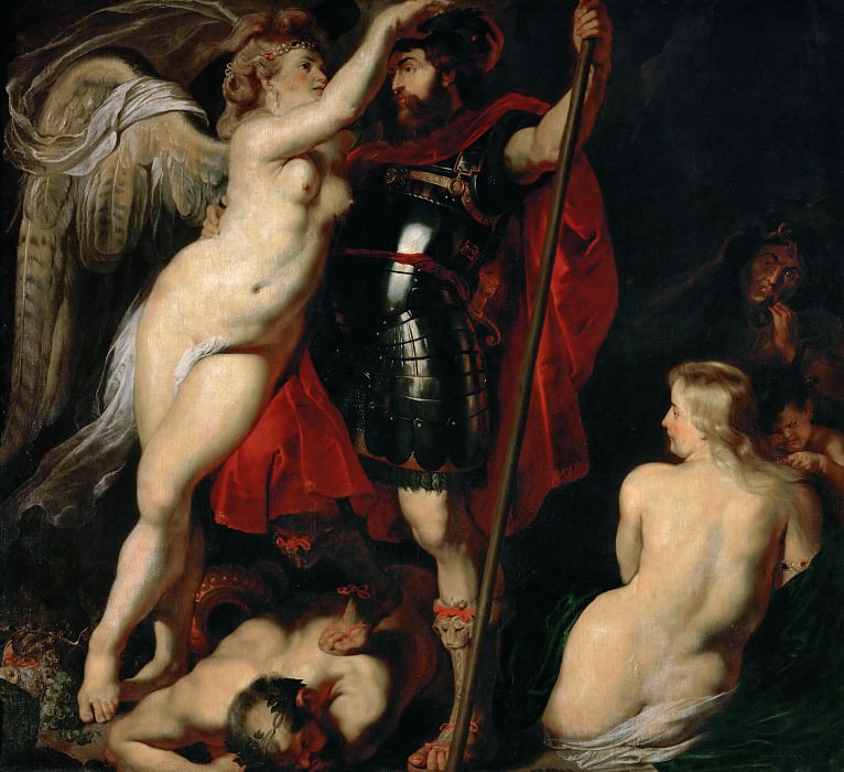Peter Paul Rubens -- Mars Crowned by the Goddess of Victory. Peter Paul Rubens