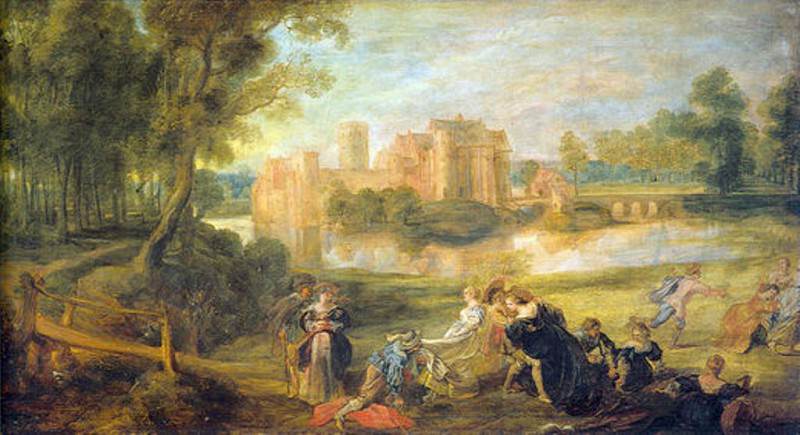 Пейзаж с замком и парком Стен 1630 – 1635, Питер Пауль Рубенс
