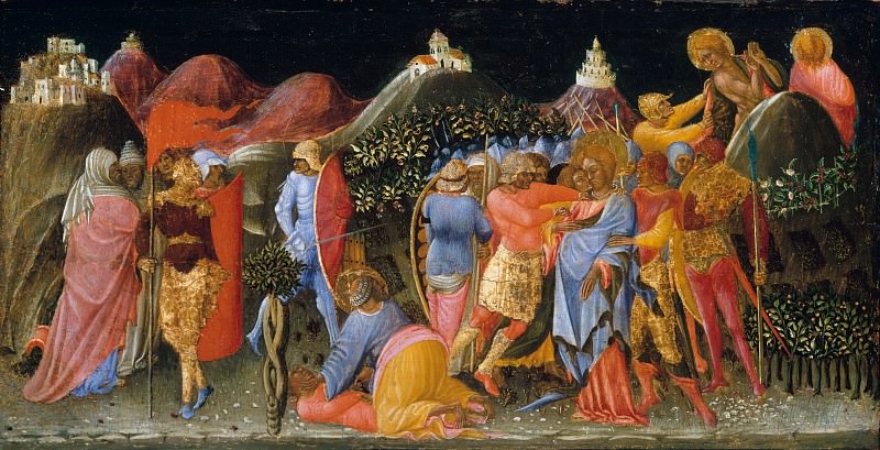 Bartolomeo di Tommaso - The Betrayal of Christ. Metropolitan Museum: part 2