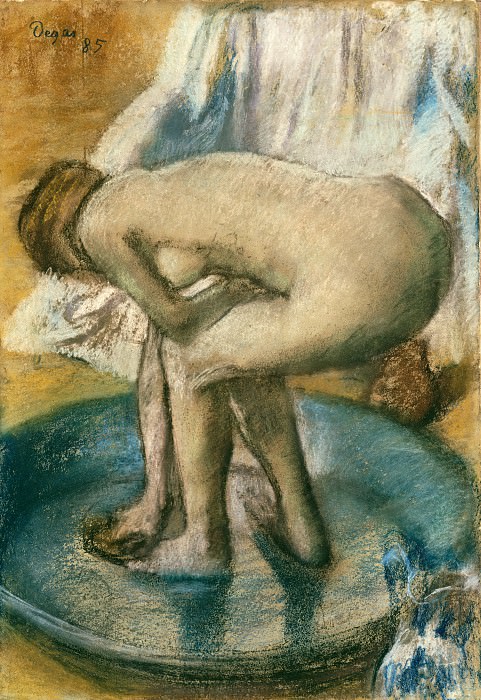 Эдгар Дега - Женщина моется в тазу. Музей Метрополитен: часть 2