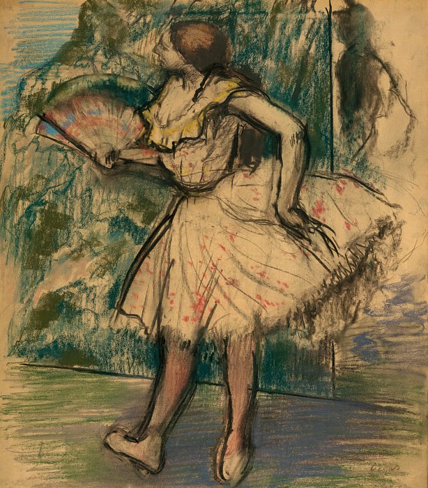 Edgar Degas - Dancer with a Fan. Metropolitan Museum: part 2
