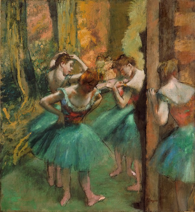 Edgar Degas - Dancers, Pink and Green. Metropolitan Museum: part 2