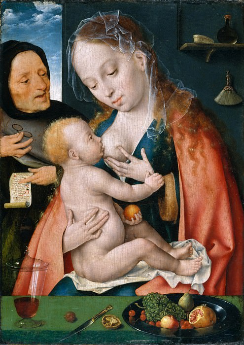 Joos van Cleve - The Holy Family. Metropolitan Museum: part 2