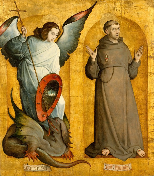 Juan de Flandes - Saints Michael and Francis. Metropolitan Museum: part 2