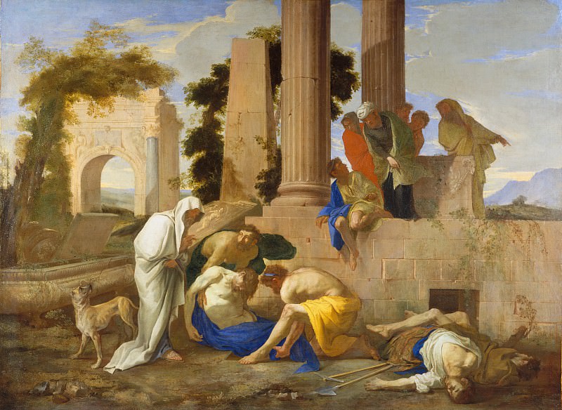 Andrea di Lione - Tobit Burying the Dead. Metropolitan Museum: part 2