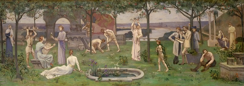 Pierre Puvis de Chavannes - Inter artes et naturam (Between Art and Nature). Metropolitan Museum: part 2