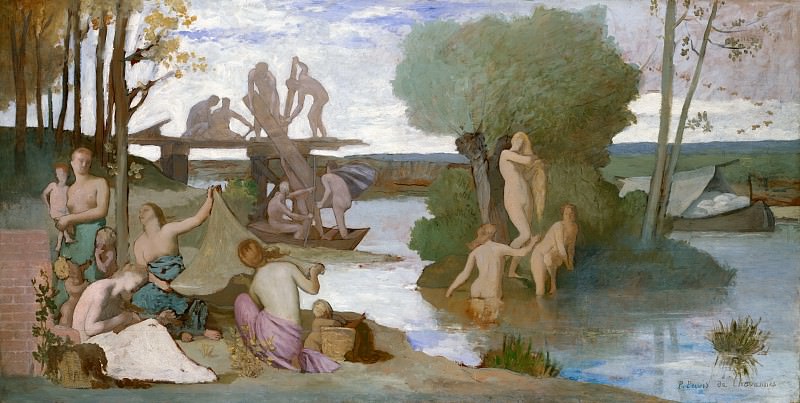 Pierre Puvis de Chavannes - The River. Metropolitan Museum: part 2