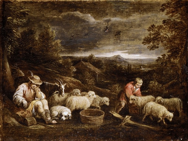 David Teniers the Younger - Shepherds and Sheep. Metropolitan Museum: part 2