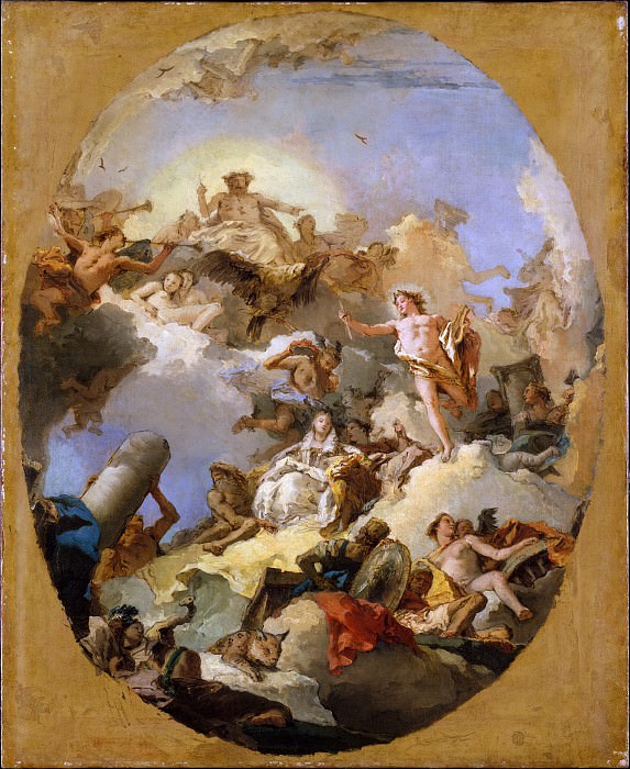 Giovanni Battista Tiepolo - The Apotheosis of the Spanish Monarchy. Metropolitan Museum: part 2