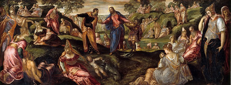 Якопо Тинторетто (Италия, Венеция 1519-1594) - Чудо Хлебов и Рыб. Музей Метрополитен: часть 2
