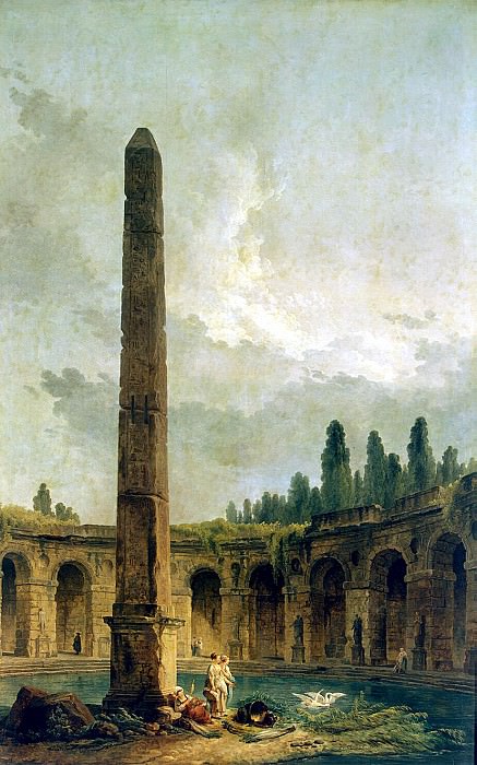 Robert, Hubert - Decorative Landscape with Obelisk. Hermitage ~ part 10
