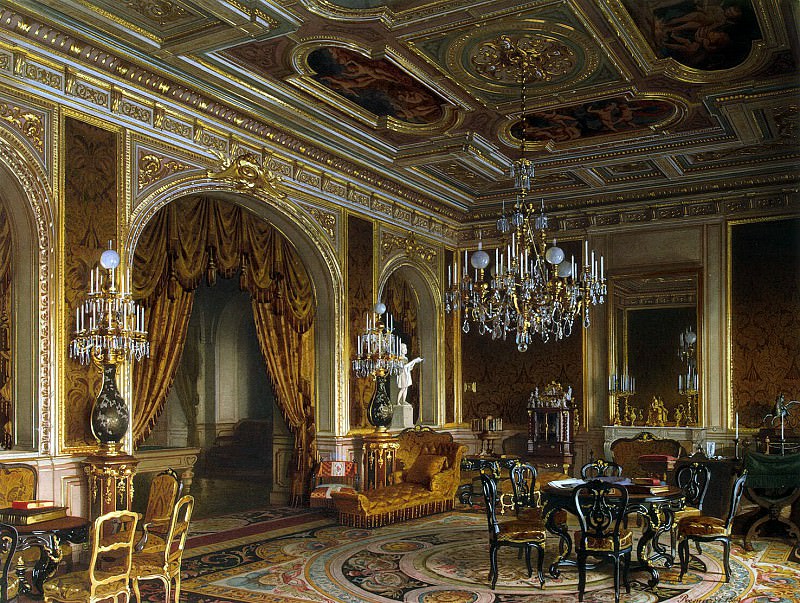 Premazzi, Luigi - Mansion of Baron AL Stieglitz. The front office. Hermitage ~ part 10