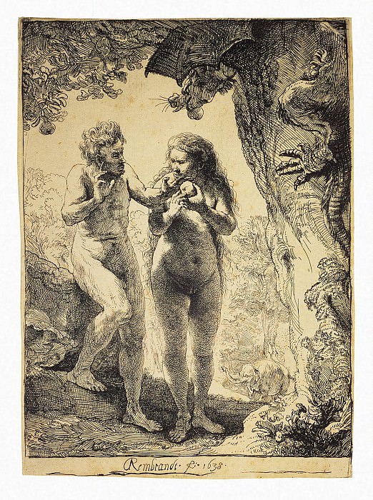 Rembrandt, Harmenszoon van Rijn - Adam and Eve. Hermitage ~ part 10