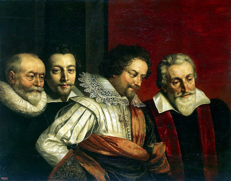 Pourbus, Frans the Younger – Group portrait of four advisers to the magistrate Paris, Hermitage ~ part 10