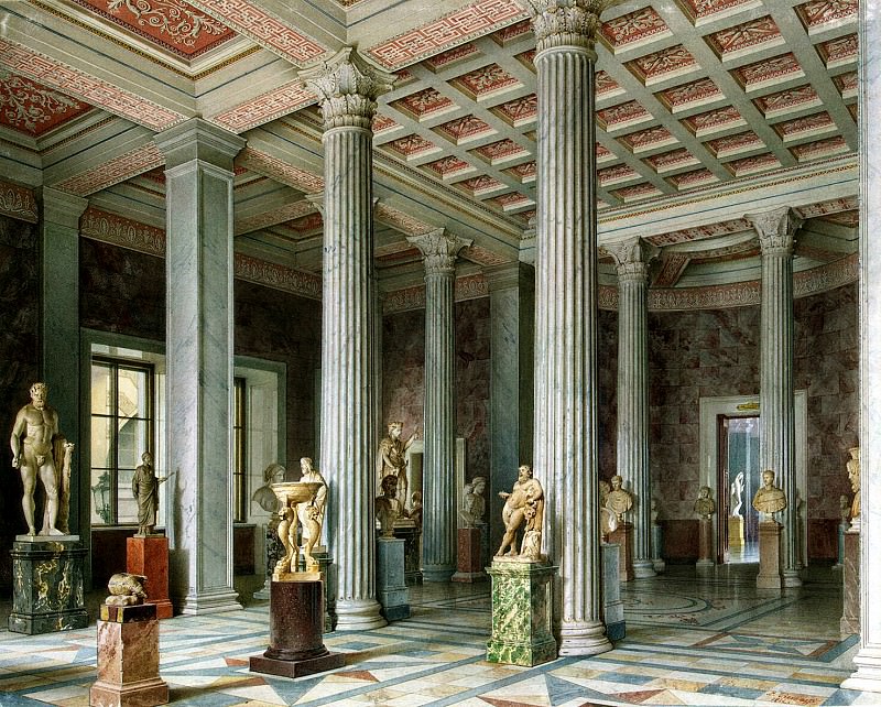 Premazzi, Luigi - Types halls of the New Hermitage. Hall of Ancient Sculpture. Hermitage ~ part 10