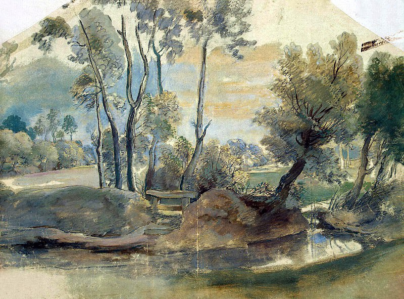 Landscape with a dam. Peter Paul Rubens