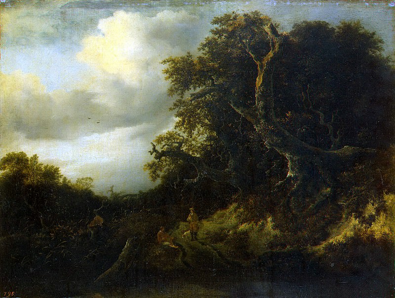 Ruisdael, Jacob van ai - The road to the edge of the forest. Hermitage ~ part 10