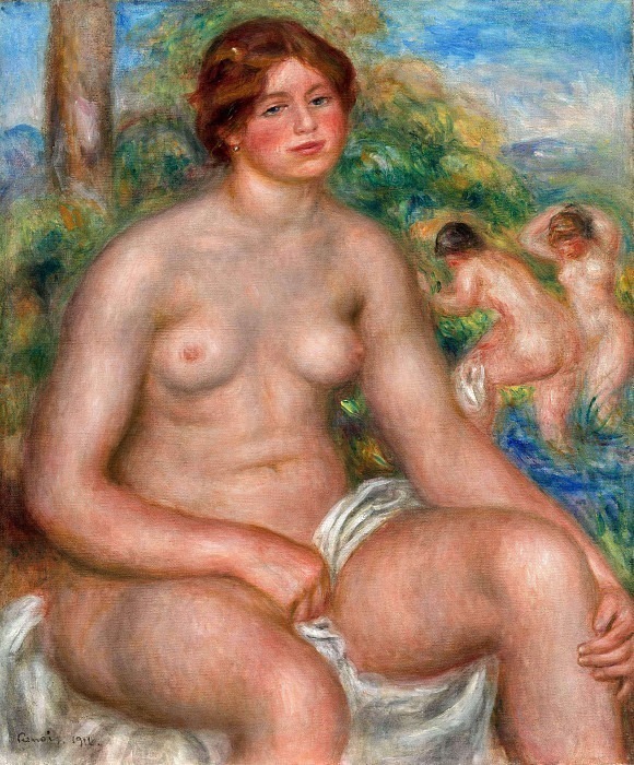 Seated Bather. Pierre-Auguste Renoir