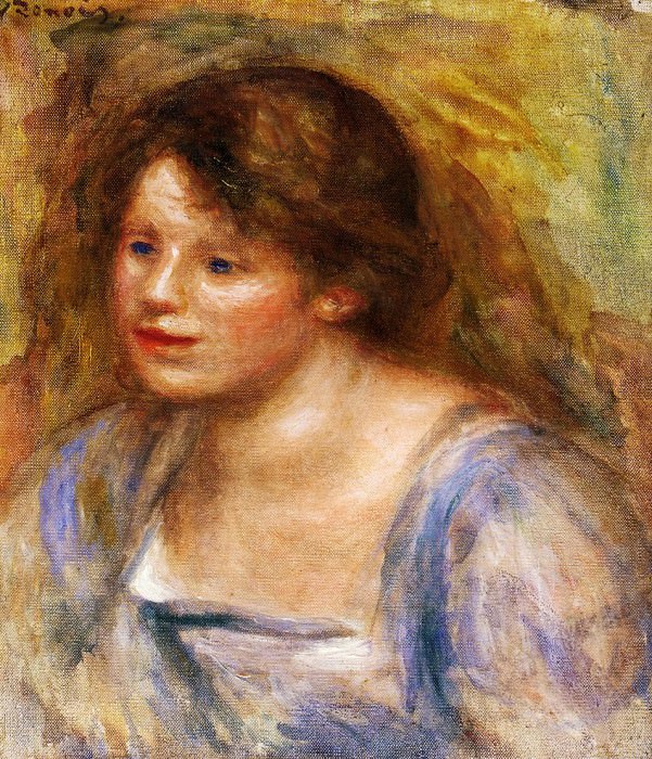Portrait of Lucienne - 1918. Pierre-Auguste Renoir
