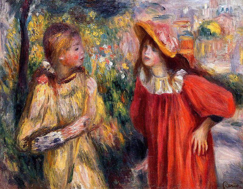 The Conversation. Pierre-Auguste Renoir