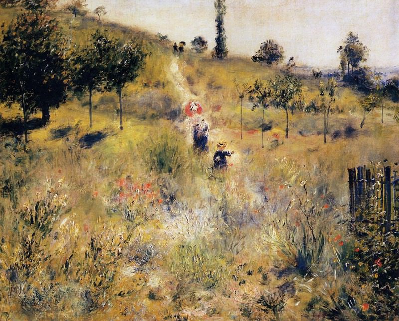 Тропинка, ведущая через высокую траву — 1876–1875 гг. Пьер Огюст Ренуар