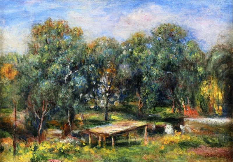 Landscape at Collettes. Pierre-Auguste Renoir