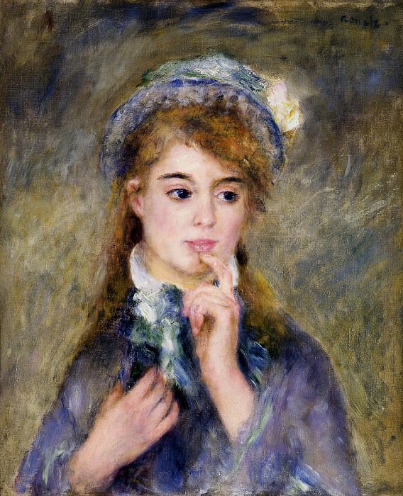 The Ingenue. Pierre-Auguste Renoir