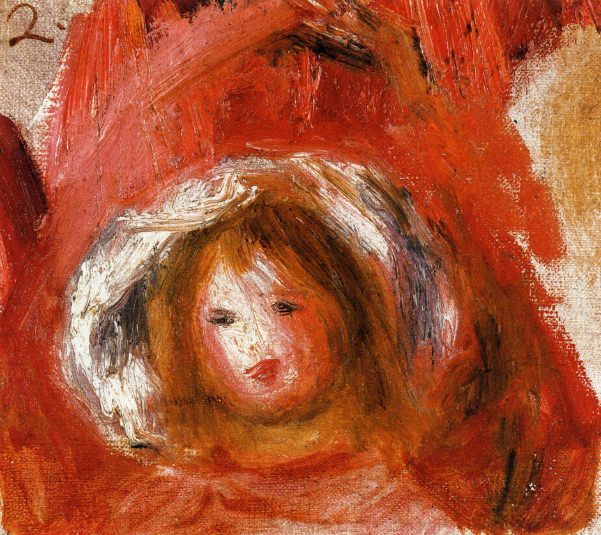 Girl with Hat. Pierre-Auguste Renoir