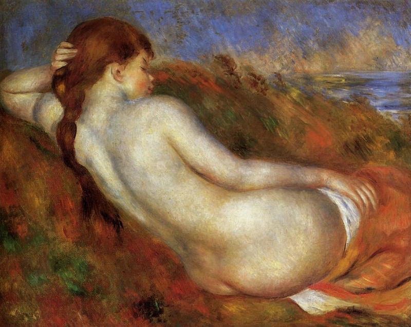 Reclining Nude. Pierre-Auguste Renoir