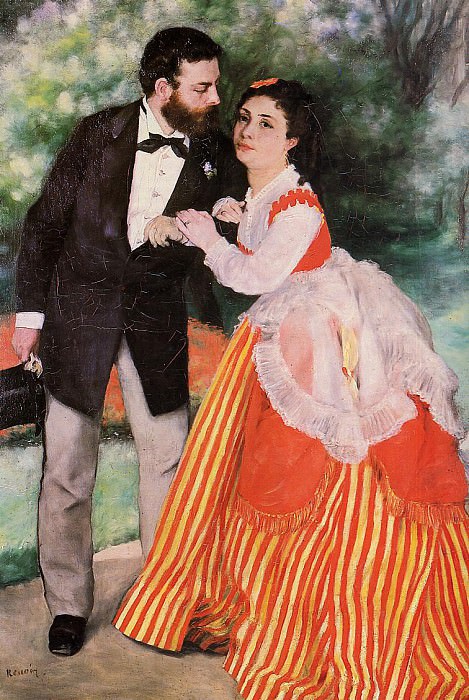 Alfred Sisley with His Wife - 1881. Pierre-Auguste Renoir