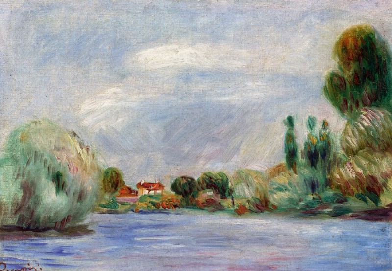 House on the River. Pierre-Auguste Renoir