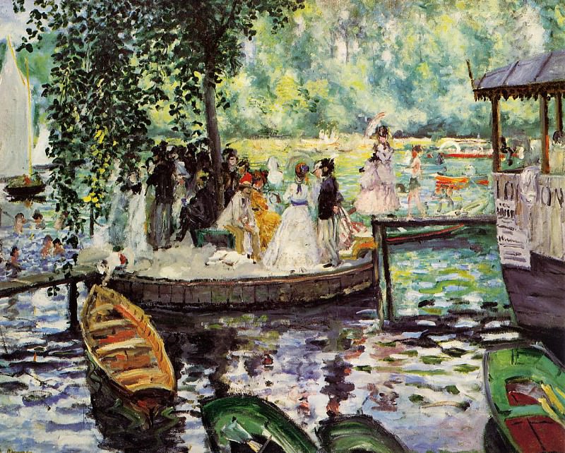 La Grenouillere. Pierre-Auguste Renoir