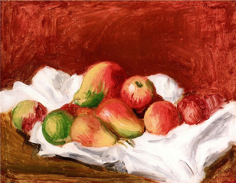 Pears and Apples - 1890. Pierre-Auguste Renoir
