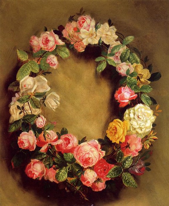 Crown of Roses - 1858. Pierre-Auguste Renoir