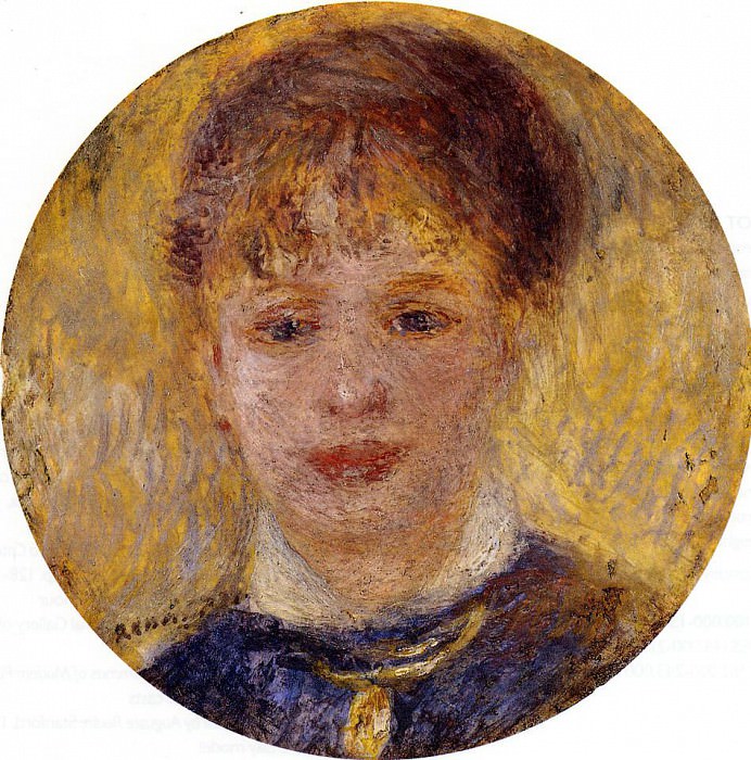 Womans Head. Pierre-Auguste Renoir