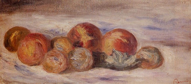 Still Life with Peaches. Pierre-Auguste Renoir