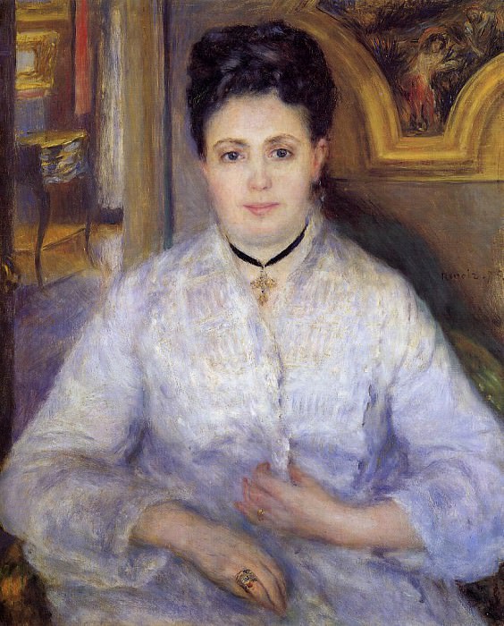 Madame Victor Chocquet. Pierre-Auguste Renoir