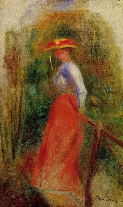 Woman in a Landscape. Pierre-Auguste Renoir