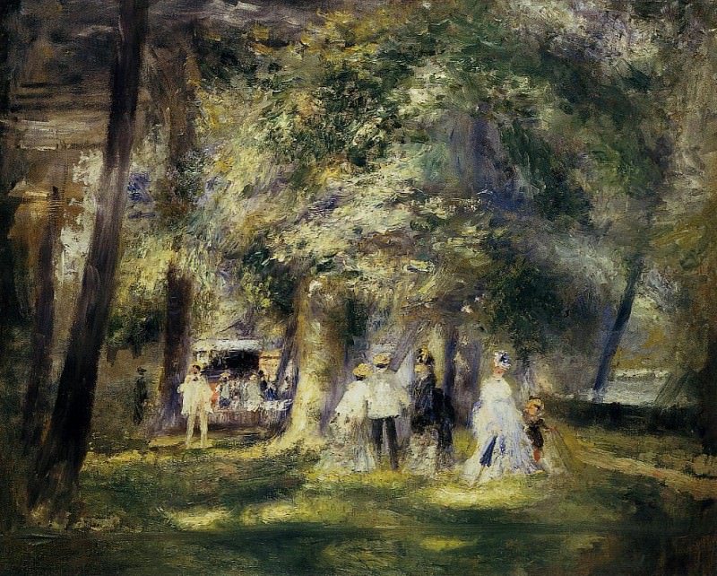 In St Cloud Park. Pierre-Auguste Renoir