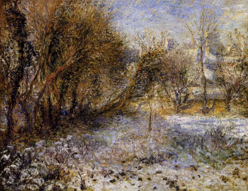 Snowy Landscape - 1875. Pierre-Auguste Renoir