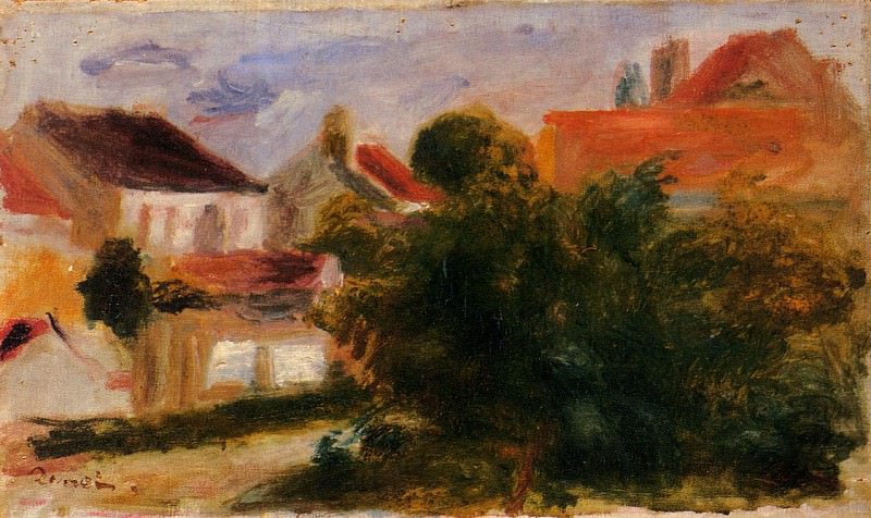 Landscape at Essoyes. Pierre-Auguste Renoir